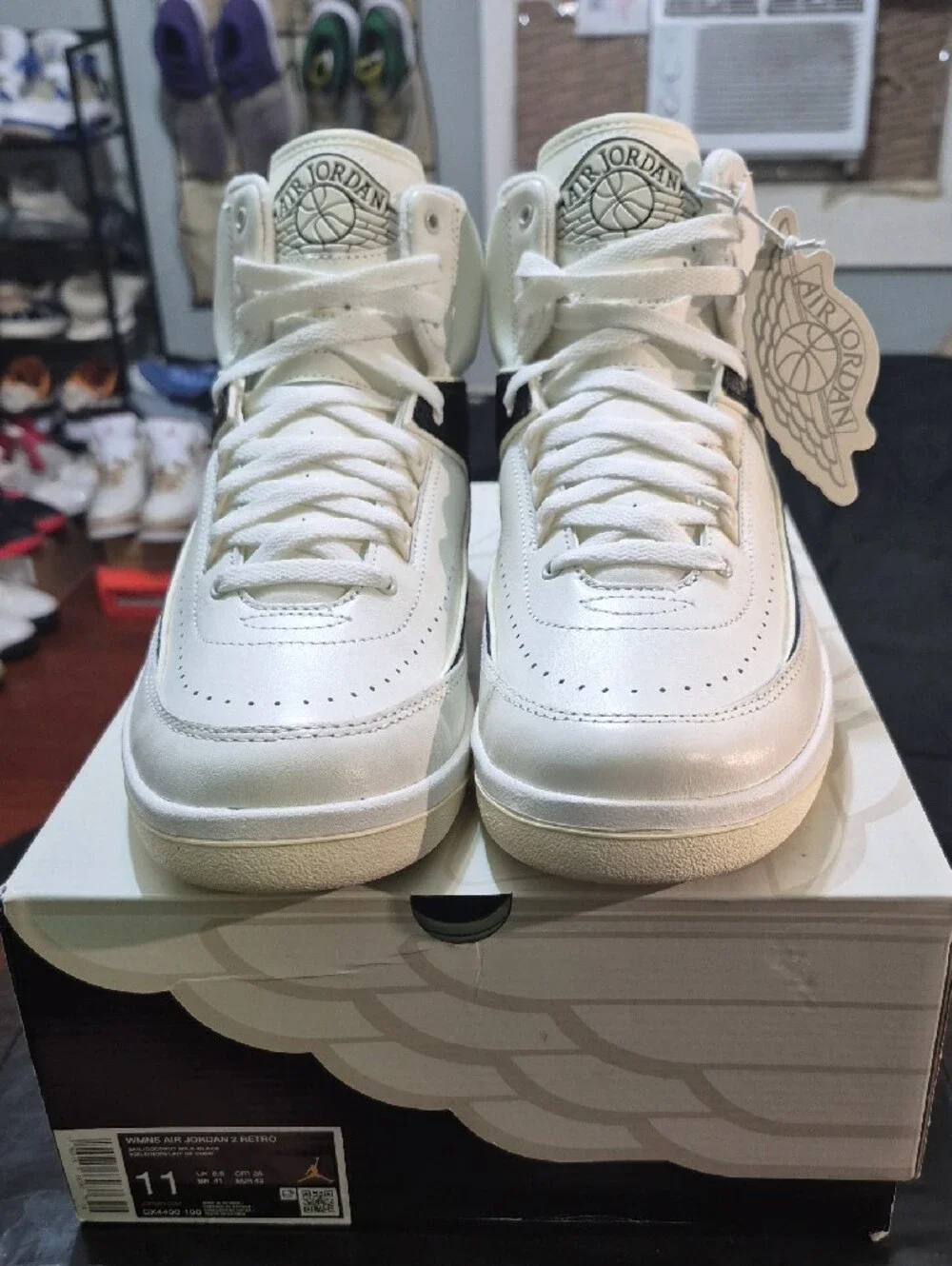 Air Jordan 2 Retro 'Sail Black' (2024) W11/M9.5 New W/OG Box